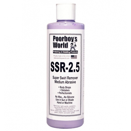 Poorboys World SSR 2.5 Super Swirl Remover - Medium Abrasive