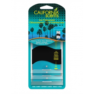 California Paper Air Freshener - Santa Ana Sea Breeze 3 pack