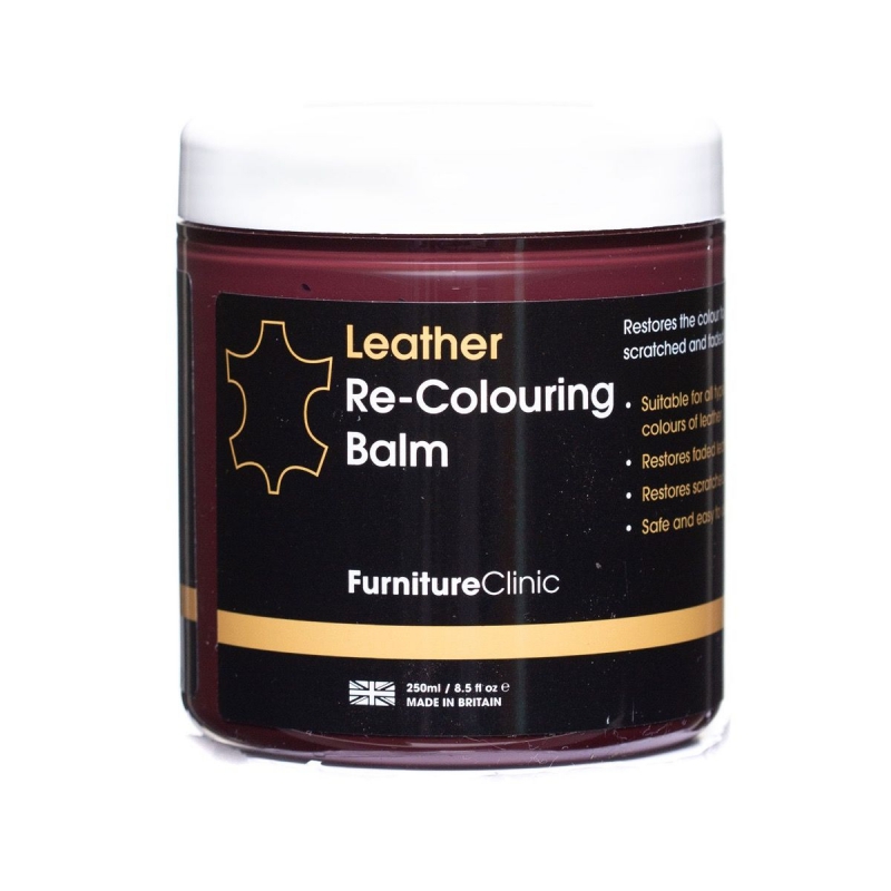 Furniture Clinic Leather Re-Colouring Balm Medium Brown 250 ml
