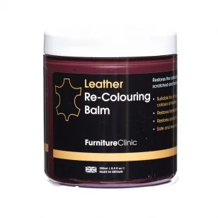 Furniture Clinic Leather Re-Colouring Balm Black 250 ml