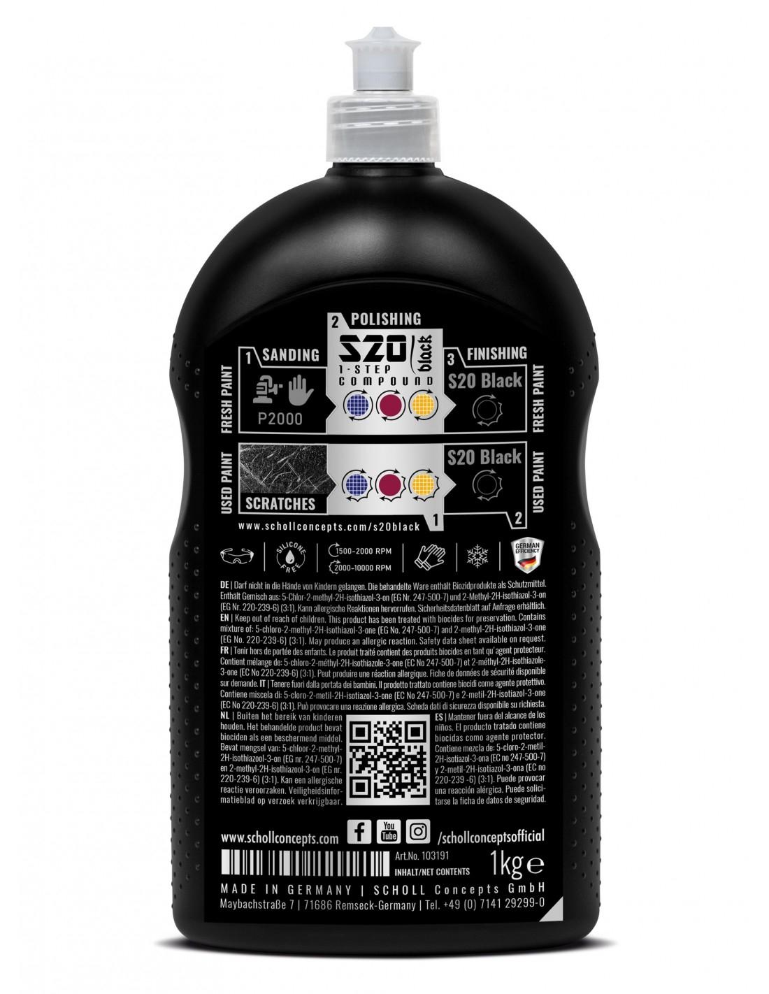 Scholl Concepts S20 Black 1000 g 2/3