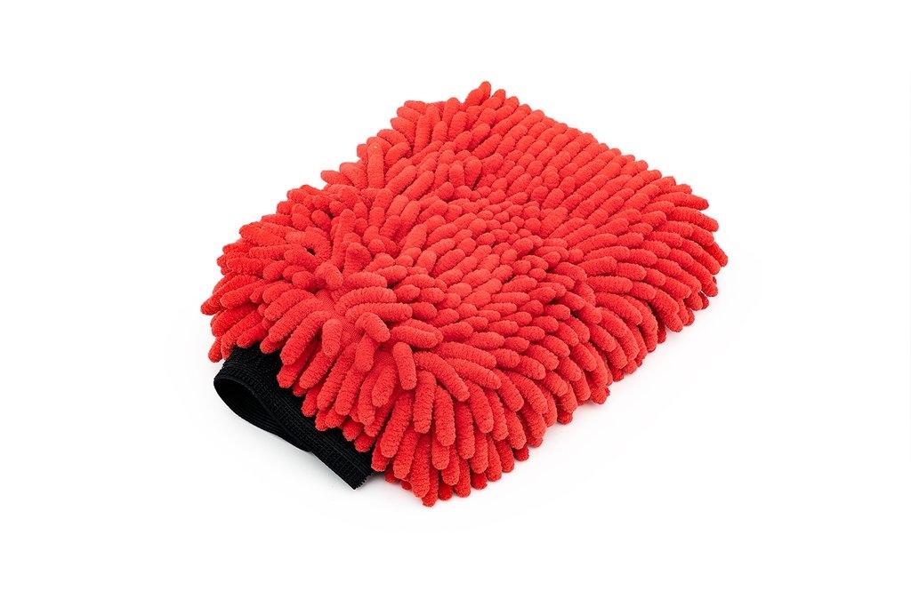 The Rag Company Knobby Wash Mitt Red