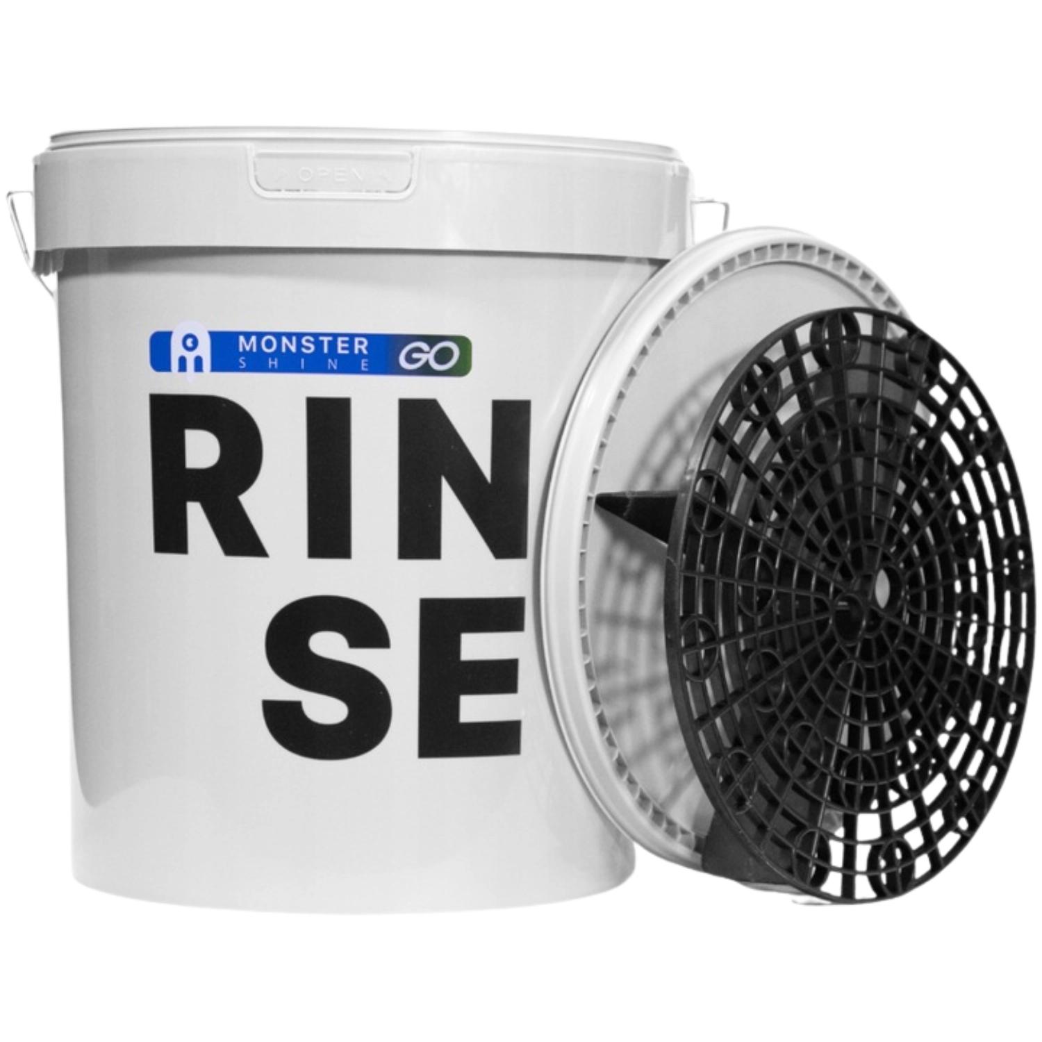 Monster Shine GO Bucket Rinse Grey