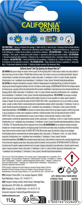 California Scents Sun Spinner - Newport New Car 2/6