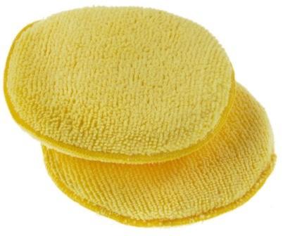 Monster Shine Yellow Round Microfibre Applicator