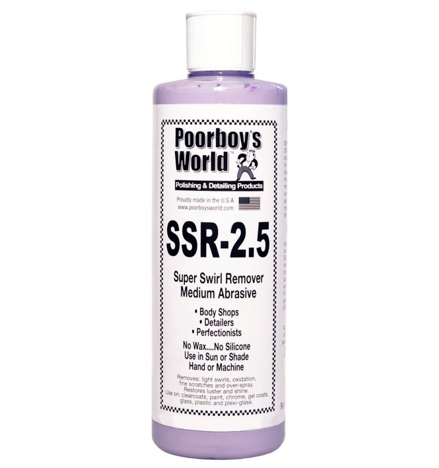 Poorboy's World SSR 2.5 Super Swirl Remover - Medium Abrasive 473 ml 1/2