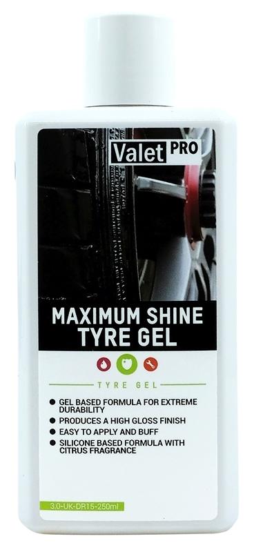 ValetPro Maximum Shine Tyre Gel 250 ml 1/3