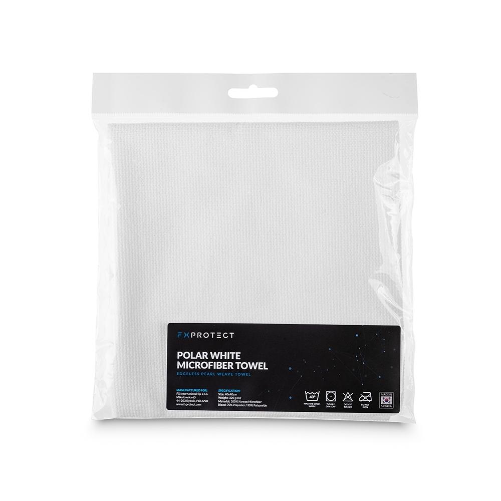 FX Protect Polar White Microfiber Towel 320 GSM 40 x 40 cm