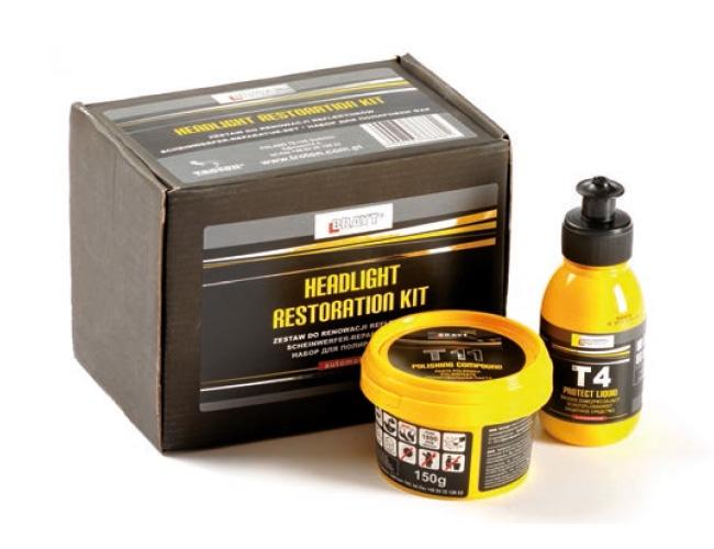 Brayt Headlight Restoration Kit - Zostava produktov na renováciu a ochranu svetlometov