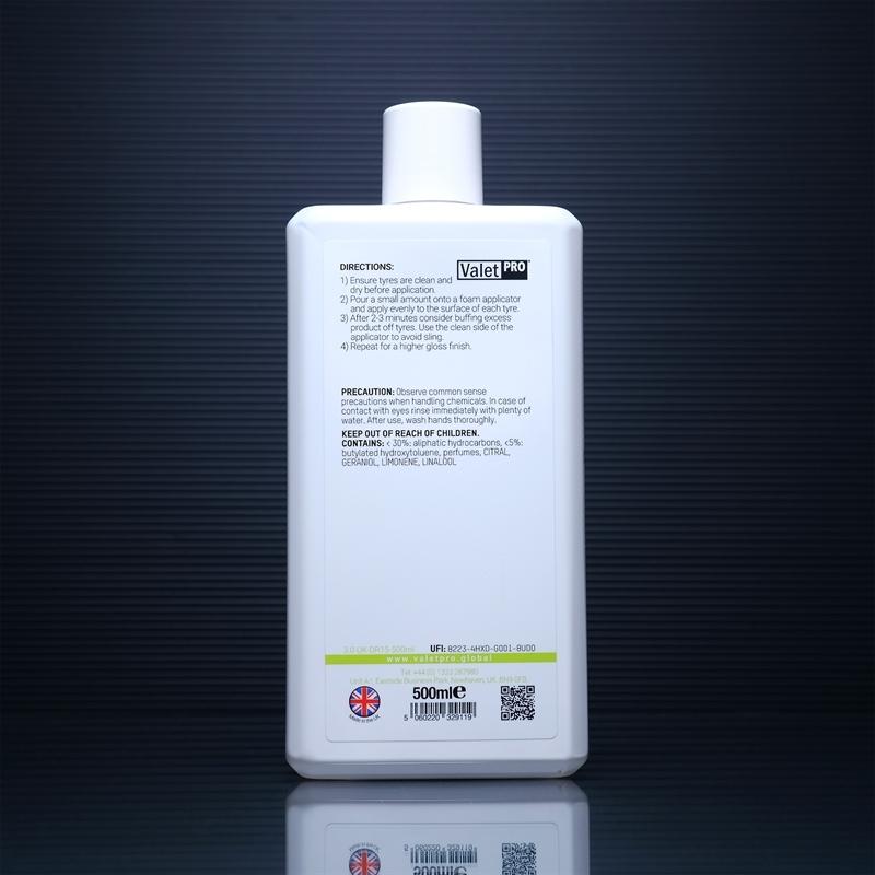 ValetPro Maximum Shine Tyre Gel 500 ml 2/3