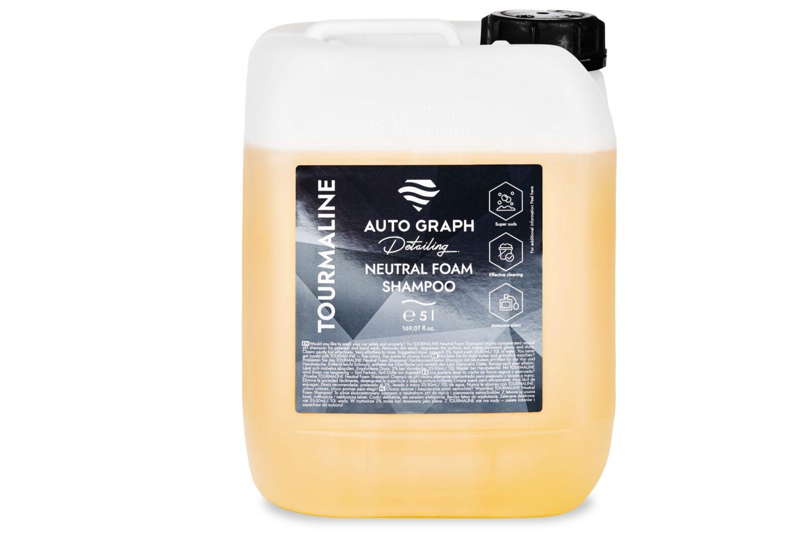 Auto Graph Detailing Tourmaline Neutral Foam Shampoo Yellow 5 L
