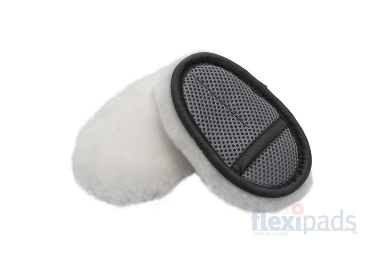 Flexipads Merino Swirl Free Soft Wool Wash Mitt 1/2