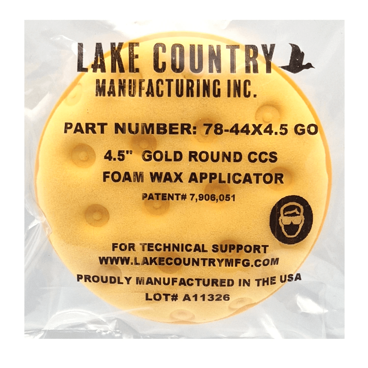 Lake Country Gold CCS Foam Applicator 114 mm