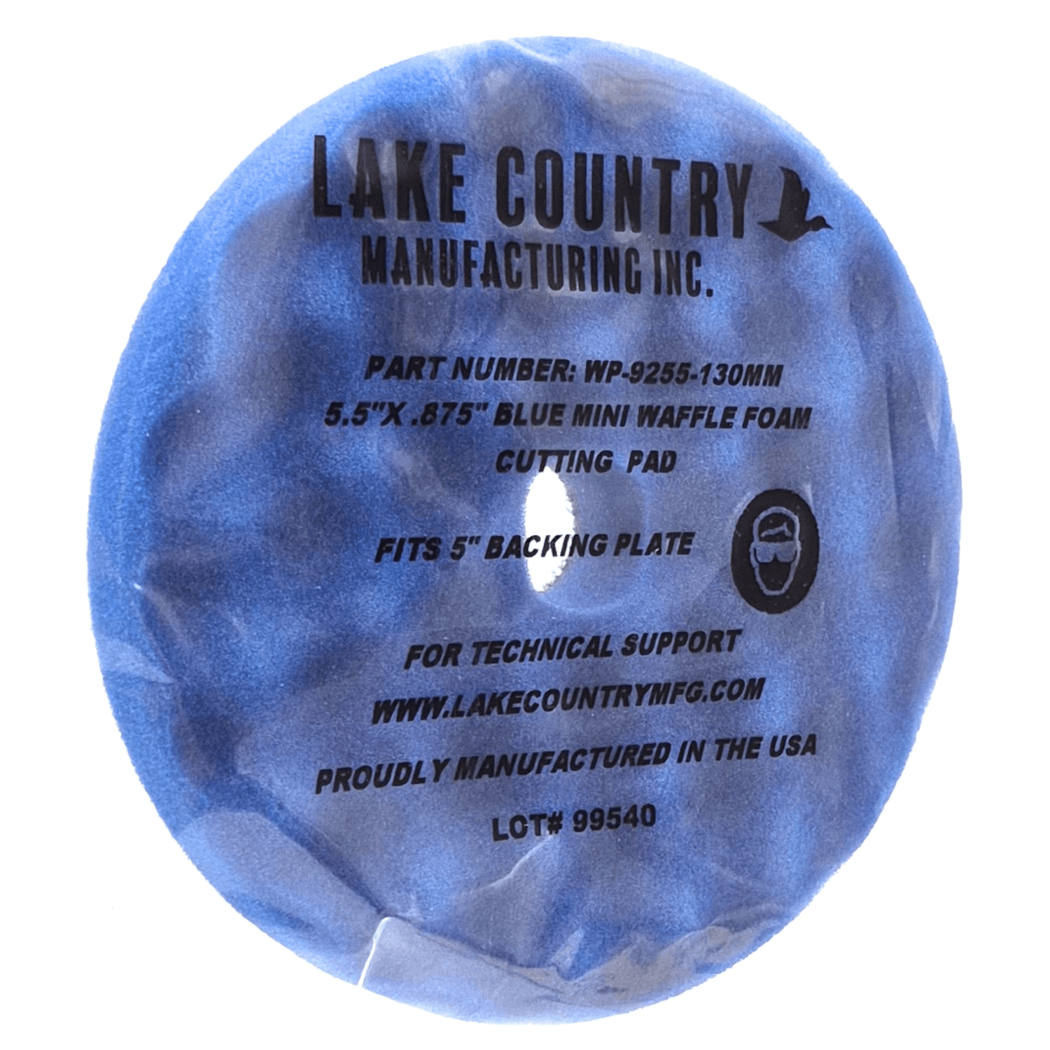 Lake Country Blue Finessing Waffle Pro 140 mm