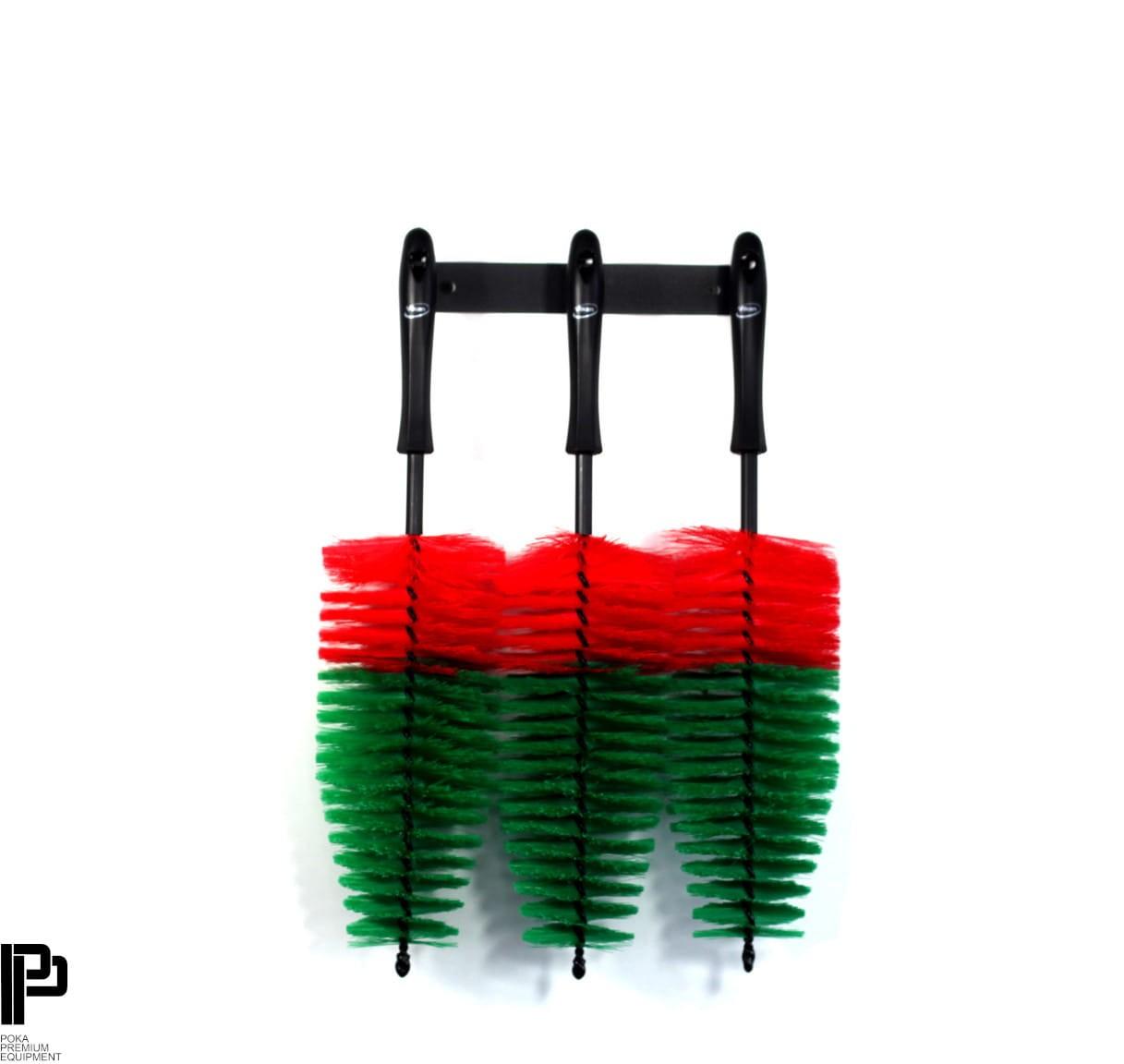Poka Premium Brush Holder - 3 handles - Vešiak na kefy 1/4