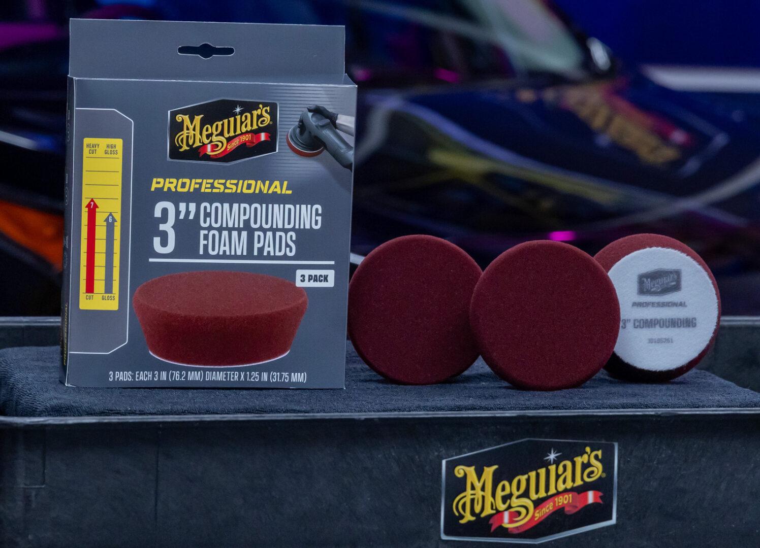 Meguiar's Professional Compound Foam Pad 3" - 3 ks 8/9