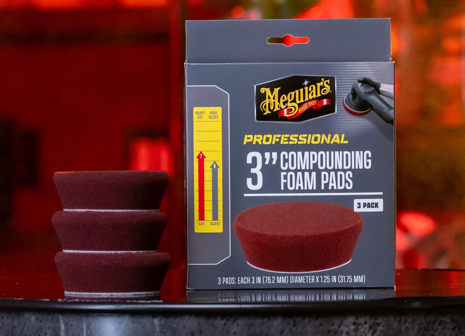 Meguiar's Professional Compound Foam Pad 3" - 3 ks 4/9